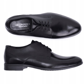 Bednarek Polish Shoes Brogues para hombre Elegant Bednarek Leather Black Jantar negro 6