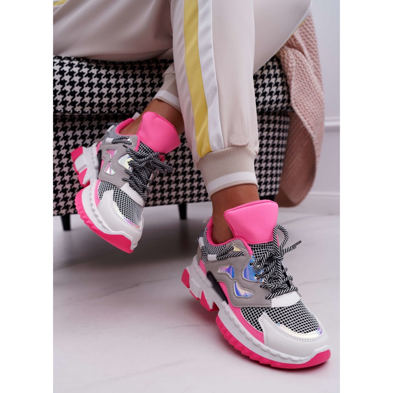 SEA Deporte Zapatos de mujer Colorido Inserciones de color fucsia rosado multicolor 1