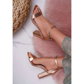 SEA Sandalias clásicas de mujer en el talón Champagne Fiji rosado 5