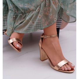 SEA Sandalias clásicas de mujer en el talón Champagne Fiji rosado 3