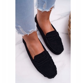 PS1 Mocasines negros de ante para mujer Bolero 4
