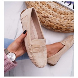 PS1 Mocasines de Mujer Bolero Ante Beige 5