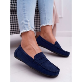 SEA Mocasines Mujer Bolero Ante Azul Marino 1