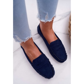 SEA Mocasines Mujer Bolero Ante Azul Marino 4