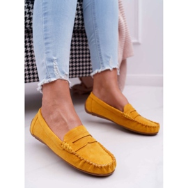 SEA Mocasines Amarillos De Mujer Ante Bolero 1