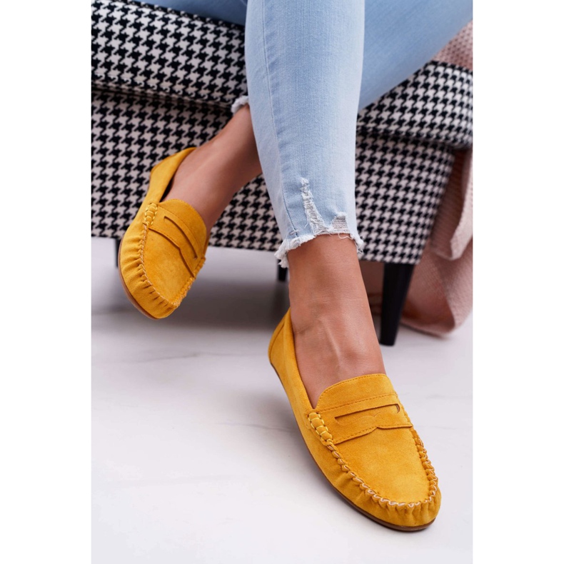 SEA Mocasines Amarillos De Mujer Ante Bolero 2