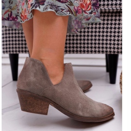 Nicole Botas Mujer Primavera Piel Cappuccino Anabella beige 6