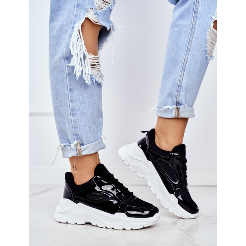 BUGO Zapatillas Deportivas Mujer Lacadas Negras Wenson negro 1