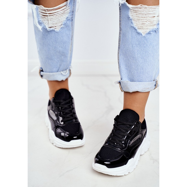 BUGO Zapatillas Deportivas Mujer Lacadas Negras Wenson negro 2