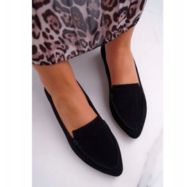 Nicole Mocasines Mujer Mocasines Piel Ante Negro Homny 4