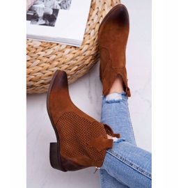 Exquisite Botas de Mujer Terciopelo Marrón Exquisito 1166 6