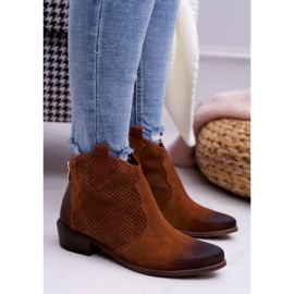 Exquisite Botas de Mujer Terciopelo Marrón Exquisito 1166 3