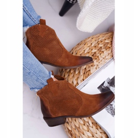 Exquisite Botas de Mujer Terciopelo Marrón Exquisito 1166 5