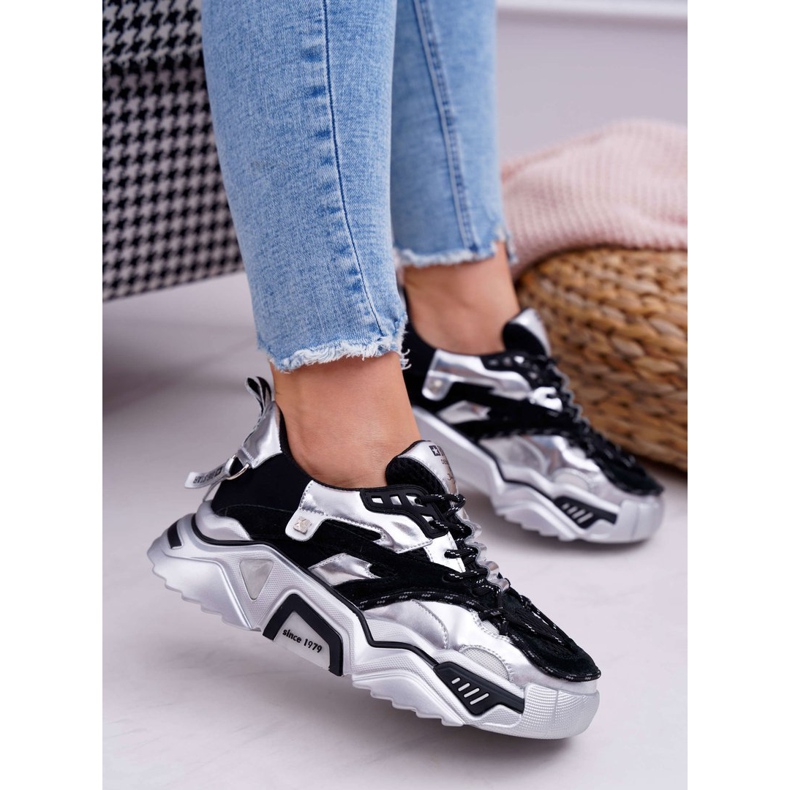 Zapatos Deportivos Mujer Big Star by Daniel Lopez Negro Plata FF274A527 gris 1