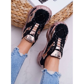 Zapatos deportivos para mujer Big Star de Daniel Lopez en negro y dorado FF274A528 amarillo 7