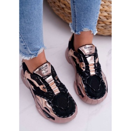 Zapatos deportivos para mujer Big Star de Daniel Lopez en negro y dorado FF274A528 amarillo 5