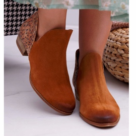 Botas Planas Mujer Maciejka Spring Leather Red 04091-49 marrón 3
