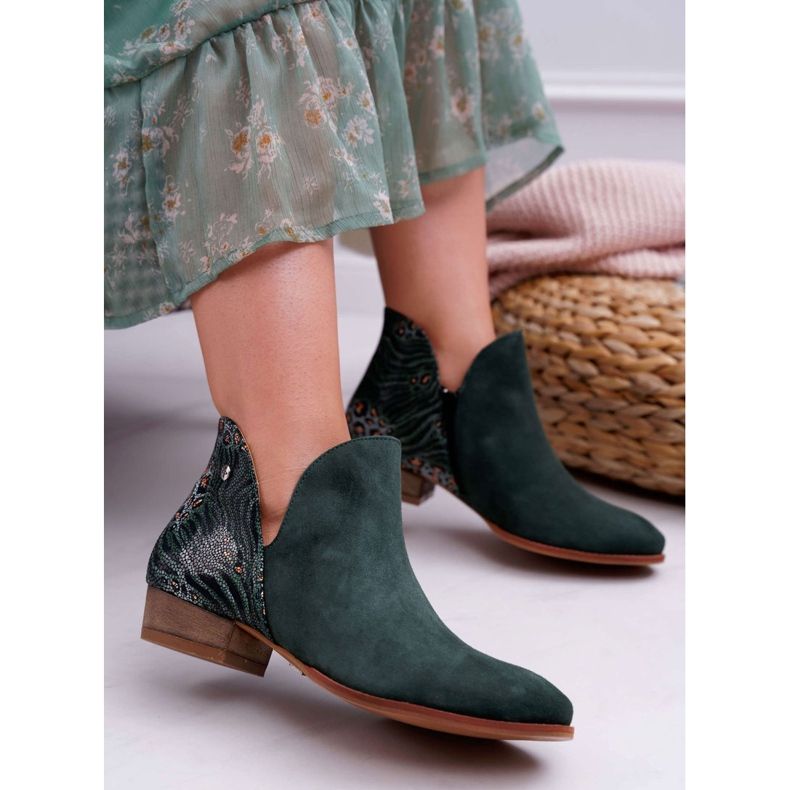 Botas Planas Mujer Maciejka Spring Leather Verde 04091-19 1 Botas Planas Mujer Maciejka Spring Leather Verde 04091-19 1