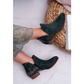 Botas Planas Mujer Maciejka Spring Leather Verde 04091-19 4