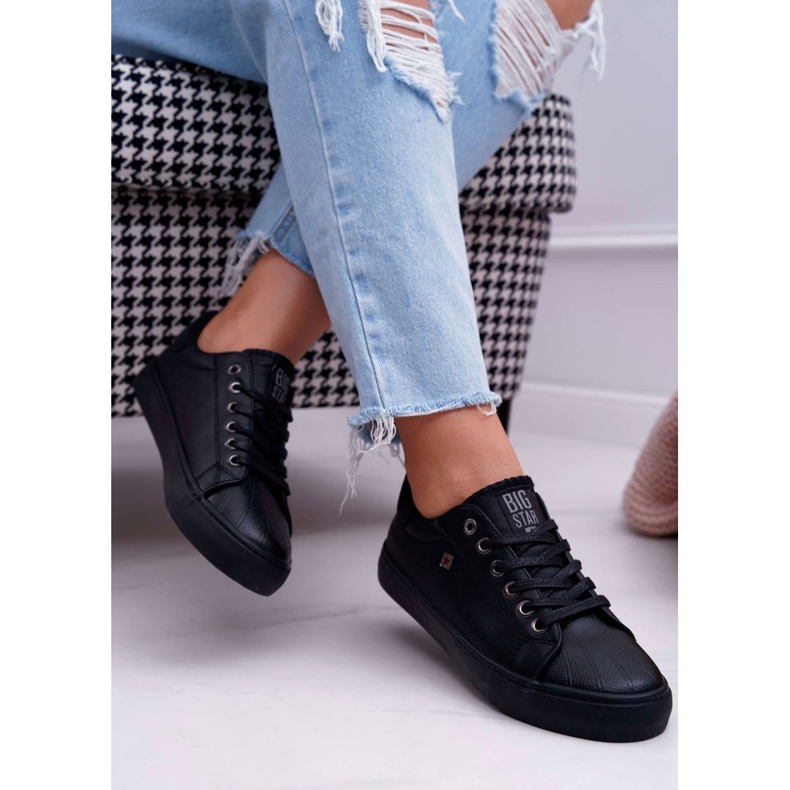 Zapatillas de mujer Big Star negras BB274032 negro 2