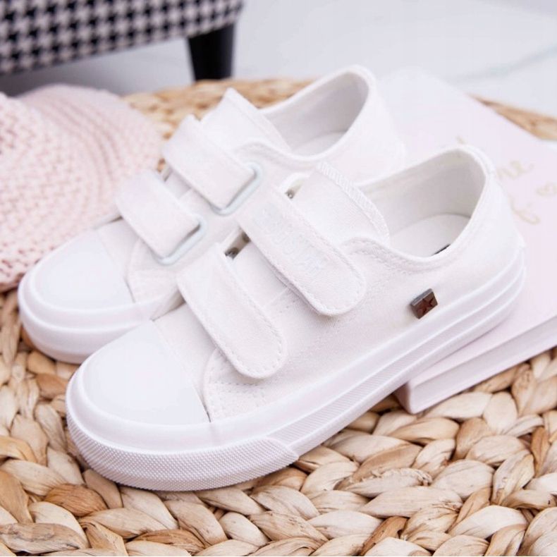 Zapatillas Infantiles Niños Big Star Con Velcro Blanco FF374096 1