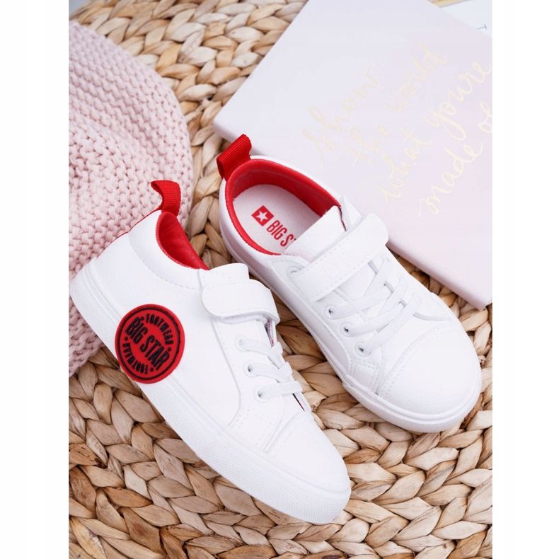 Zapatillas Infantiles Niños Big Star Con Velcro Blanco FF374088 ['blanco'] 2