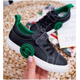 Zapatos Infantiles Zapatillas Big Star Con Velcro Negro FF374087 4
