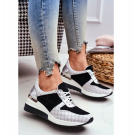 Zapatillas Deportivas Mujer Piel Zapatillas Nicole 2468 Besty blanco negro 1