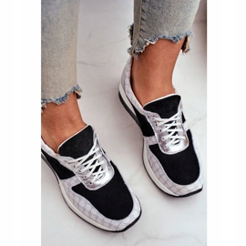 Zapatillas Deportivas Mujer Piel Zapatillas Nicole 2468 Besty blanco negro 5