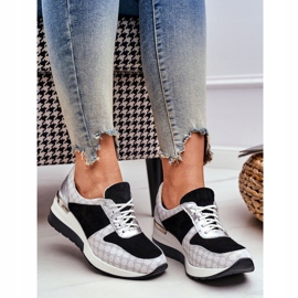 Zapatillas Deportivas Mujer Piel Zapatillas Nicole 2468 Besty blanco negro 3