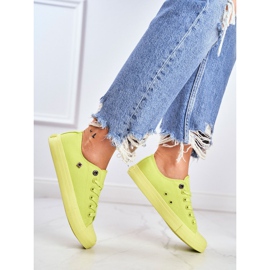 Zapatillas de mujer Big Star Lime AA274012 amarillo 5