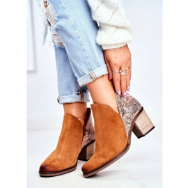 Botas De Mujer Con Tacón Maciejka Primavera Cuero Rojo 04492-29 marrón 3