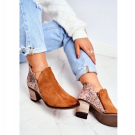 Botas De Mujer Con Tacón Maciejka Primavera Cuero Rojo 04492-29 marrón 7