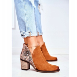 Botas De Mujer Con Tacón Maciejka Primavera Cuero Rojo 04492-29 marrón 4