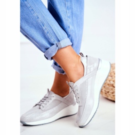 EVE Zapatillas Deportivas Mujer Piel Plata Love Me gris 4