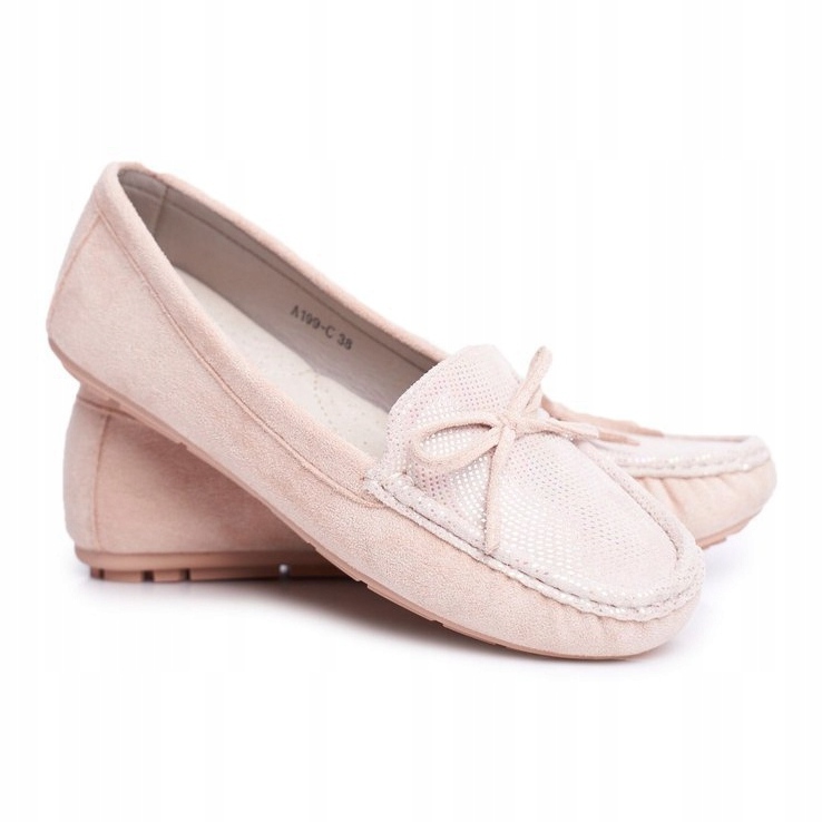 Mocasines Mujer Ante S.Barski A199 Beige Wannabe 1