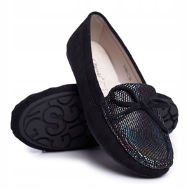 Mocasines Mujer Suede S.Barski A199 Black Wannabe negro 6