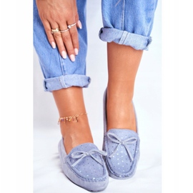 Mocasines Mujer Suede S.Barski A199 Blue Wannabe azul 2
