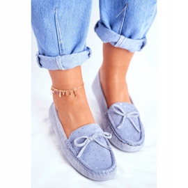 Mocasines Mujer Suede S.Barski A199 Blue Wannabe azul 3
