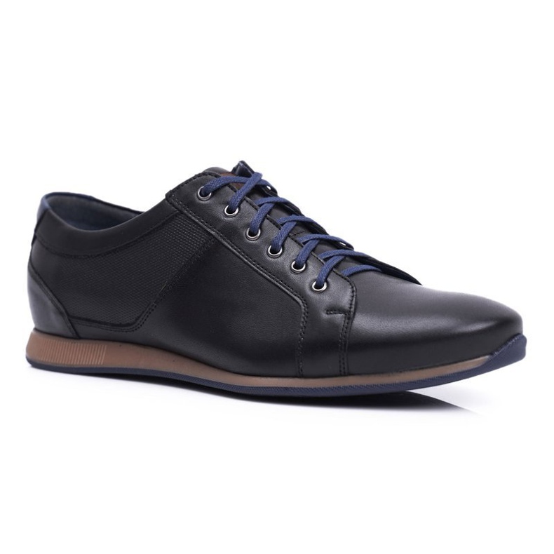 Zapatos Brogues Hombre Casual Nikopol Cuero Negro 1730 1
