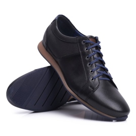 Zapatos Brogues Hombre Casual Nikopol Cuero Negro 1730 3