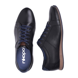 Zapatos Brogues Hombre Casual Nikopol Cuero Negro 1730 4