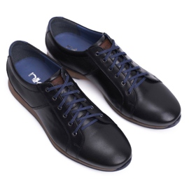 Zapatos Brogues Hombre Casual Nikopol Cuero Negro 1730 5