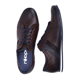 Zapatos Brogues Hombre Casual Nikopol Cuero Marrón 1721 4
