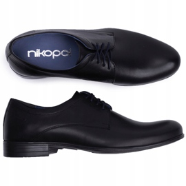 Zapatos Brogues Hombre Casual Nikopol Cuero Negro 1738 6