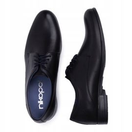 Zapatos Brogues Hombre Casual Nikopol Cuero Negro 1738 4