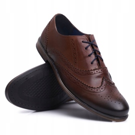 Zapatos Brogues Hombre Casual Nikopol Cuero Marrón 1733 3
