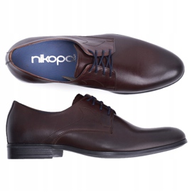 Zapatos Brogues Hombre Casual Nikopol Cuero Marrón 1735 6