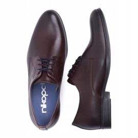 Zapatos Brogues Hombre Casual Nikopol Cuero Marrón 1735 4