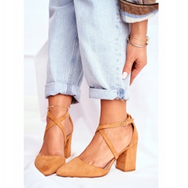 PS1 Zapatos de tacón para mujer en Spitz Camel Traffic marrón 1 PS1 Zapatos de tacón para mujer en Spitz Camel Traffic marrón 1